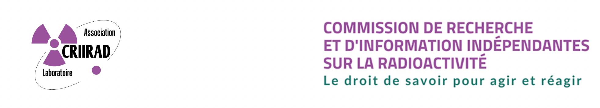 Bannière Logo CRIIRAD